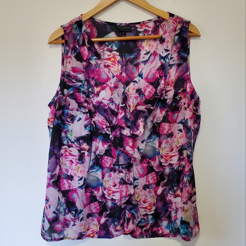 Pink Floral Blouse